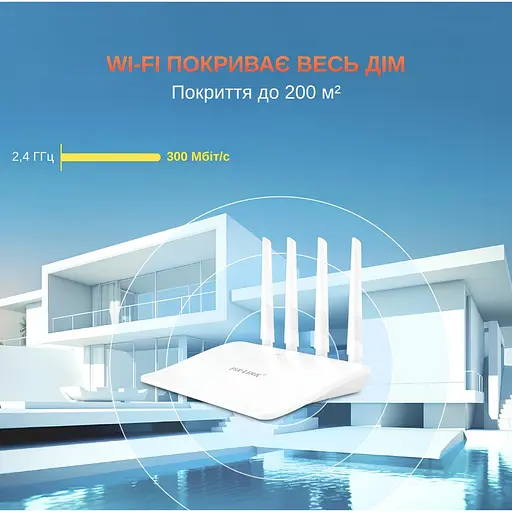 Маршрутизатор Pix-Link X300S6 300Мбит/с 2.4ГГц Белый (ENSWSW020603W 4241) - фото 7