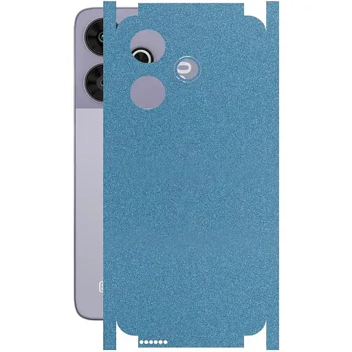 Защитная пленка StatusSKIN для Xiaomi Poco M6 Plus Корпус Винил Голубой глянец