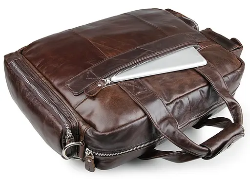 Чоловіча шкіряна сумка Vintage 38х30,5х10 см sum0012432 - фото 8