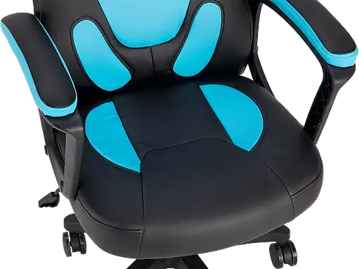 Геймерское детское кресло GT Racer черное с синим (X-1414 Black/Light Blue) - фото 5