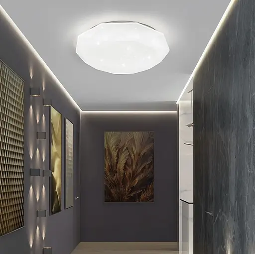 Неймовірний світлодіодний стельовий світильник Line.F Діаметр 50см - фото 3