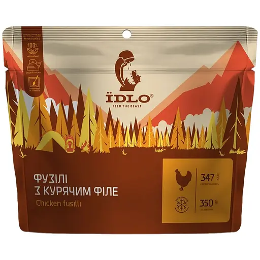 Набір: суп Їdlo гороховый с индейкой 60 г + фузили Їdlo с куриным филе 90 г - фото 3
