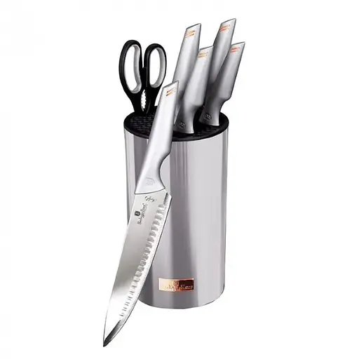Набор из 6-х кухонных ножей и подставки Berlinger Haus Moonlight Edition (BH-2795)