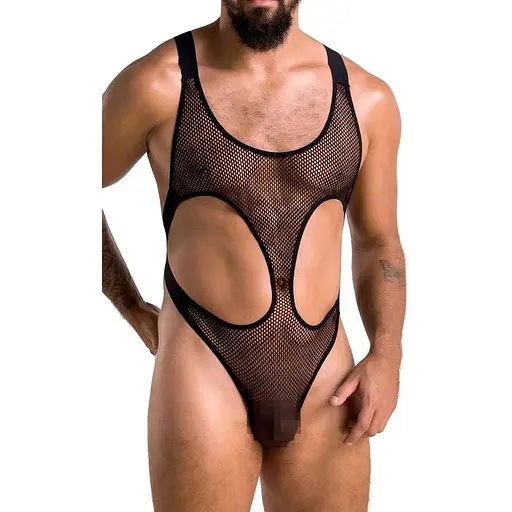 Мужское боди Passion 040 Body Leon black L/XL