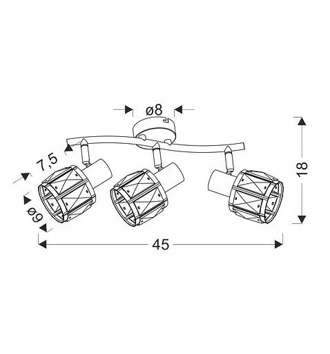 Спот Candellux 93-23490 DUBAI - фото 2
