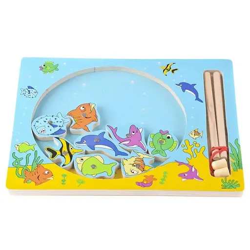 Деревянная игрушка для развития Рыбалка IE136