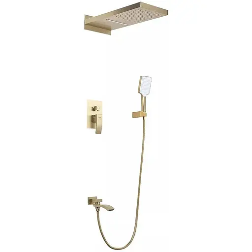 Душова система прихованного монтажуи Gappo G7107-73, Золотий - фото 1
