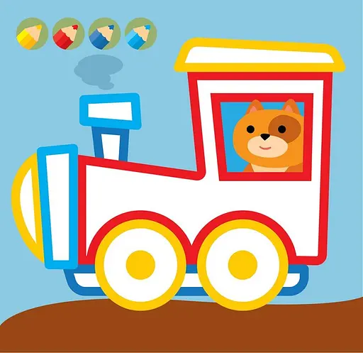 Детская раскраска с цветным контуром "Цыпленок" 403570, 8 страниц - фото 2