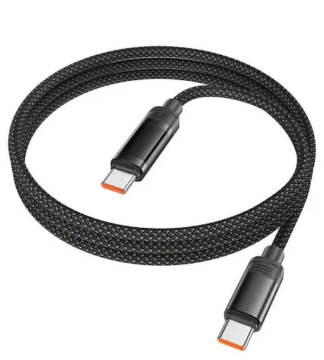 USB кабель Hoco U126 Type-C/Type-C PD100W LED - фото 2
