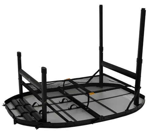 Стол Bo-Camp Woodbine Oval 100x70 cm Black/Wood look (1404185) - фото 5