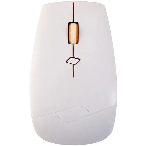 Миша бездротова Jite G192 білий/помаранчевий USB 2.4GHz оптична 1000 - 1600 dpi 3 кнопки 2xAAA - фото 1