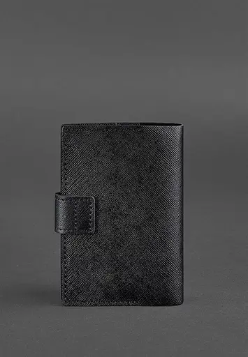 Шкіряна обкладинка для паспорта 4.0 чорна Blackwood - фото 5