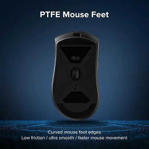 Игровая беспроводная мышка KYSONA M511 / Сенсор PAW3395 / 26000 DPI / Black - фото 6