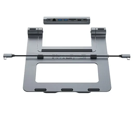 Подставка для ноутбука ACEFAST E5 PLUS USB-C multifunctional stand HUB for laptop - фото 6