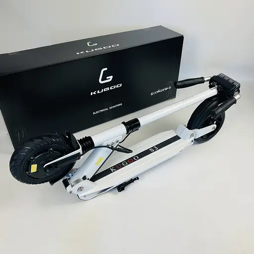 Электросамокат KUGOO S3 Jilong 8.8Ah 450W белый + сумка-чехол - фото 6