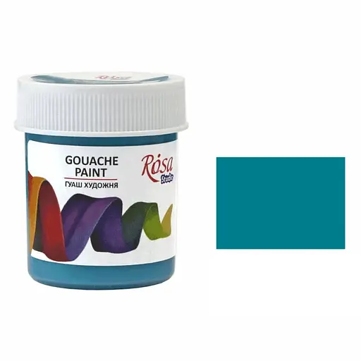 Краска гуашевая Бирюзовая (917) 40 мл Rosa Studio