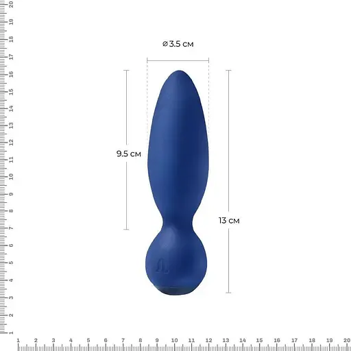 Анальна вібропробка Adrien Lastic Little Rocket діаметр 3.5 см soft-touch - фото 2