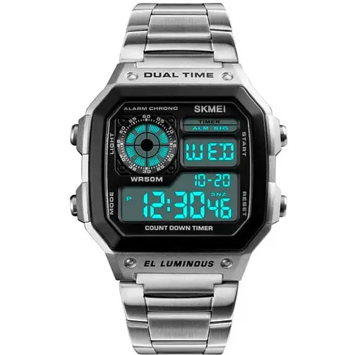 Наручний годинник чоловічий Skmei Ripple Silver 1335S Сріблястий (1540)