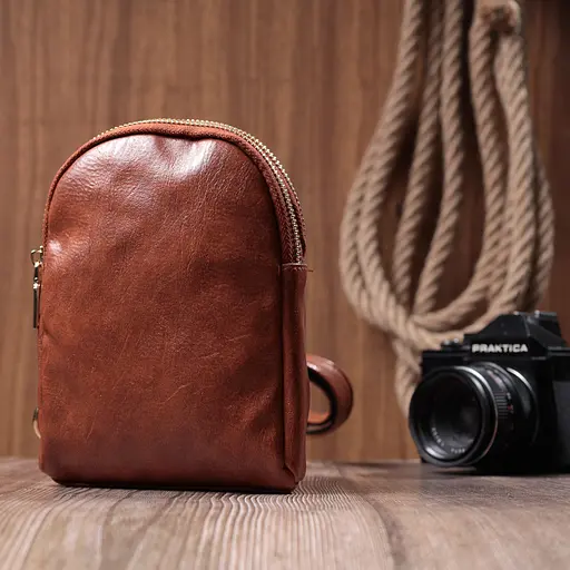 Женская компактная сумка Vintage через плечо на два отделения из экокожи 13х18х4 см sum0026974 - фото 9