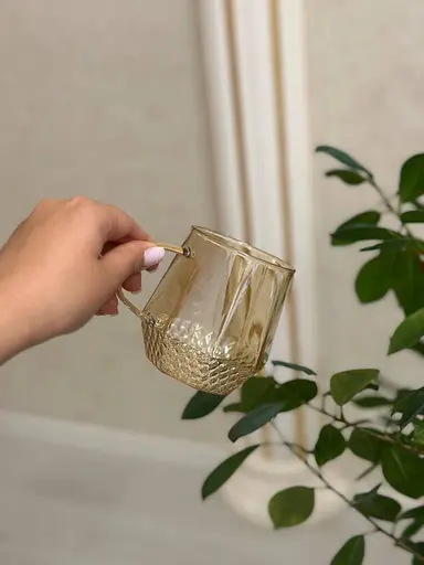 Набор кружек Vittora Sunset VT-5105-400 2 чашки 400 мл Золотистый - фото 4