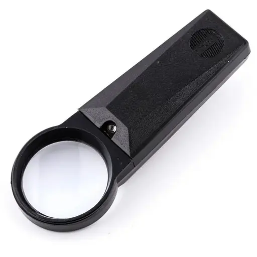 Ручная лупа с Led-подсветкой 5-кратная диаметр 50 мм 82012 - фото 1