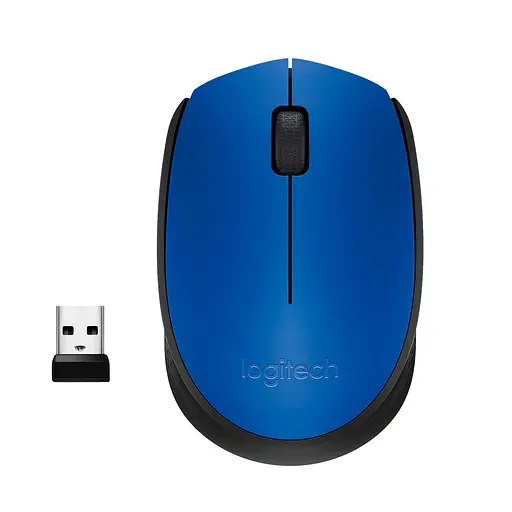 Беспроводная мышь Logitech M171 Wireless Blue/Black (910-004640) - фото 1