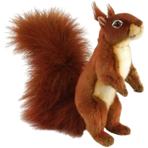 Мягкая игрушка Hansa Рыжая белка стоящая на 2 лапах 33 см (8407)
