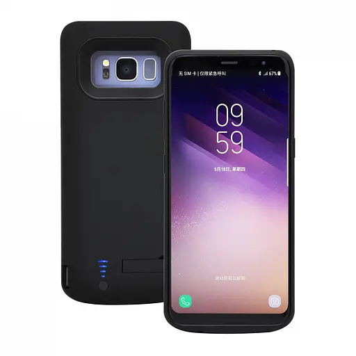 Чехол-аккумулятор XON PowerCase для Samsung S8 Plus 6500 mAh Черный (PCBS2108265B 2438) - фото 1