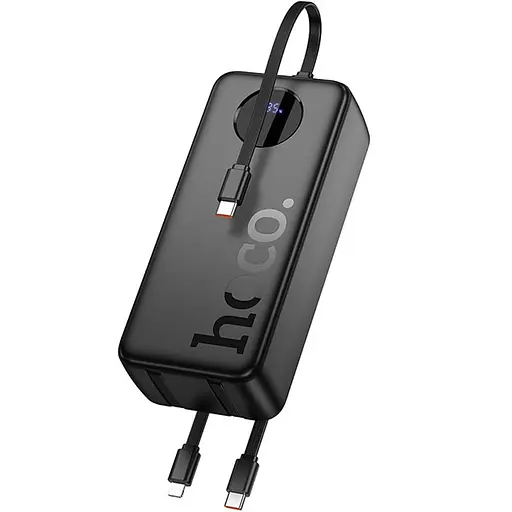 Портативное ЗУ Power Bank Hoco J132B Sabio 22.5W+PD20W с 3 cables 30000 mAh Black - фото 2
