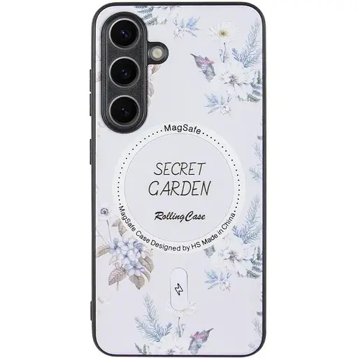 TPU+PC чехол Epik Secret Garden with MagFit для Samsung Galaxy S23 FE White