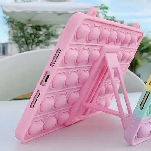 Чохол SoftGel Kids дитячий pop-it Samsung Galaxy Tab A9 8.7 SM X110 X115 Фіолетовий - фото 4