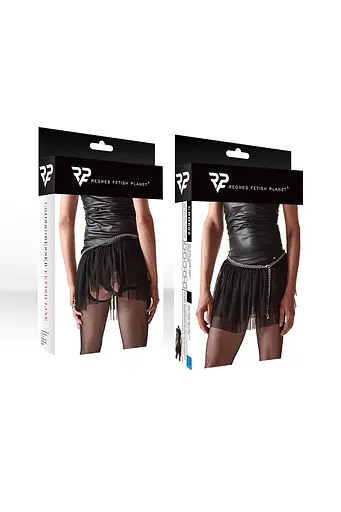 Міні-спідниця Regnes Fetish Planet CRD002 L (чорний) - фото 13