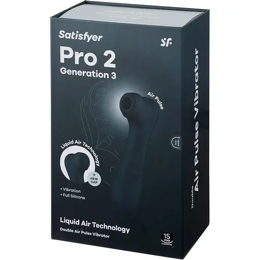 Вакуумний стимулятор Satisfyer Pro 2 Generation 3 with Liquid Air Dark Grey SO8402 (108496) - фото 11