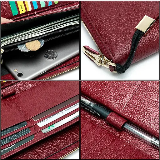 Жіночий шкіряний гаманець-клатч Vintage 12х11х2.5 см acs0015833 - фото 9