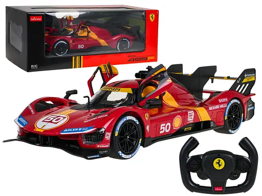 Машинка Ferrari 499P червоний RASTAR модель 1:14 Автомобіль на дистанційному керуванні + пульт
