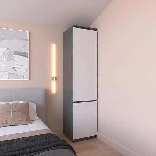 Шкаф пенал Vays R-22, с полками, ЛДСП, 50×50×211 см - для одежды, белья, хранения, спальня, прихожая - фото 9