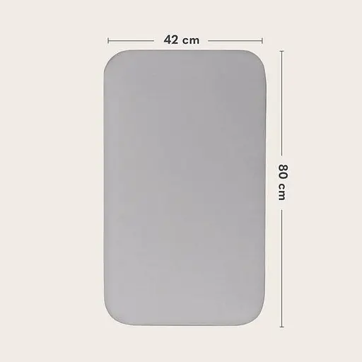 Простынь Lionelo Bamboo Sheet Off White Grey 80 x 42 см (LO-BAMBOO SHEET OFF WHITE GREY 80x42) 2 шт. - фото 6