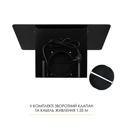 Вытяжка наклонная декоративная Weilor Aura Wds 63 Black - фото 10