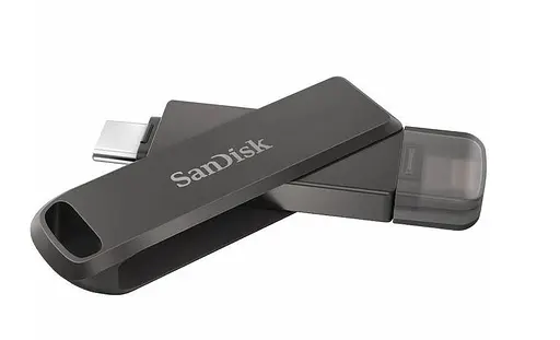 Двойная флешка SanDisk iXpand Luxe 128Gb Type-C и Lightning коннекторы - фото 4