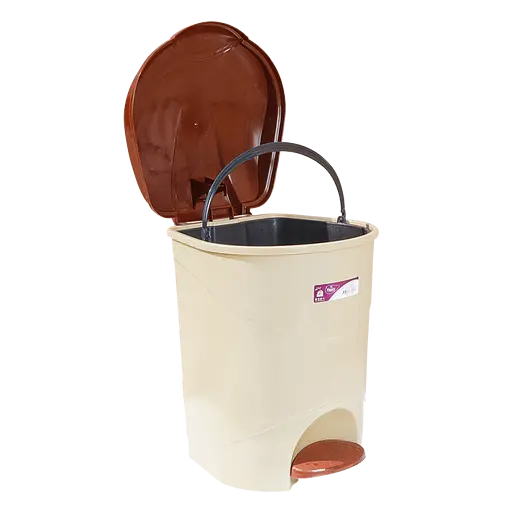 Відро Irak Plastik Bella з педаллю кругле 19 л антрацитове (00-00020585) - фото 2