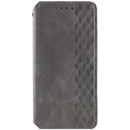 Шкіряний чохол-книжка Getman Cubic (PU) для Samsung Galaxy S23 FE Сірий