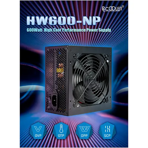 Блок питания PcCooler 600W (HW600-NP) - фото 6