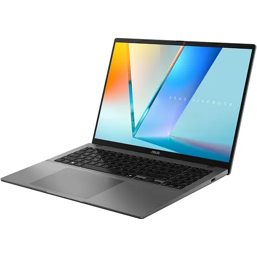 Ноутбук ASUS Vivobook S16 M3607HA с процессором AMD Ryzen 7 260 pana la 5.1GHz, 16'', WUXGA, IPS, 144Hz, 16GB DDR5 RAM, 1TB SSD, AMD Radeon графикой, No OS, Matte серый - фото 2