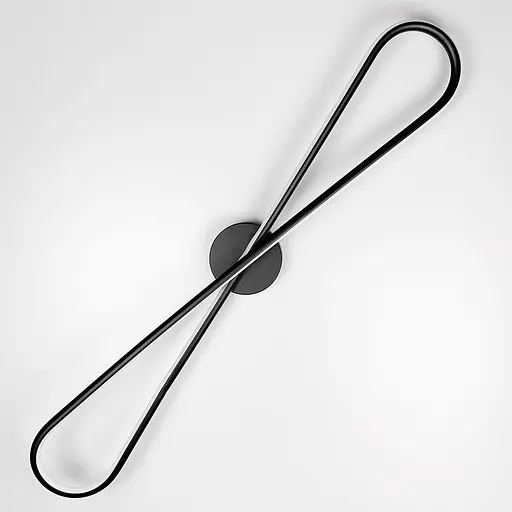 Настінний чорний бра Infinity Line F довжина 80 см Арт. WM36 BK - фото 9