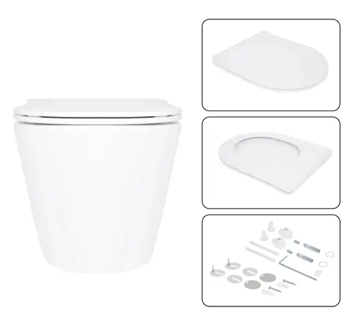 Набір Q-tap Nest 4 в 1 підвісний унітаз Swan Ultra Quiet 520x360x320 + комплект інсталяції QT16335180W48197 - фото 6