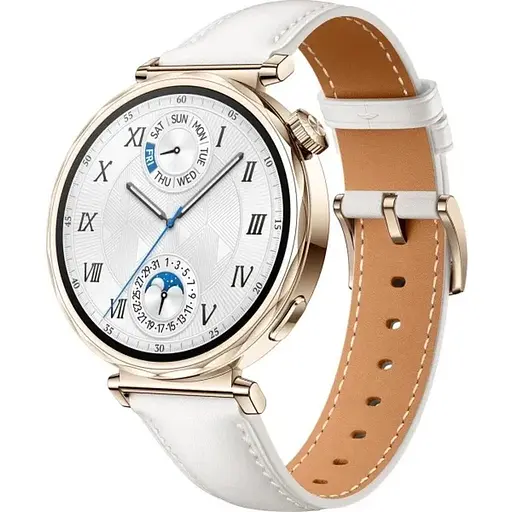 Smart Watch Huawei GT 5 41mm (JNA-B19) White (Leather Strap) UA - фото 3