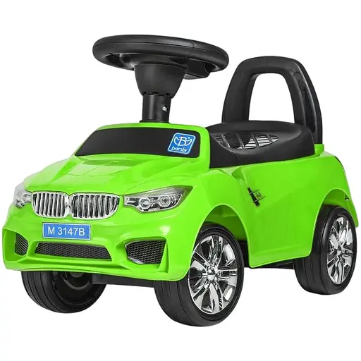 Дитяча каталка-толокар Bambi Racer з музикою та світлом зелена (M 3147B-5)