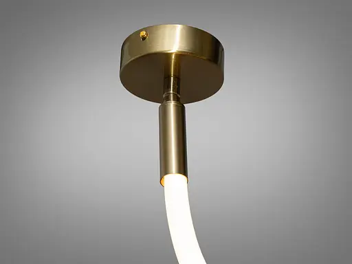 Люстри 2024 тренди, світлодіодна люстра шланг потужністю 22W, бронза - фото 3