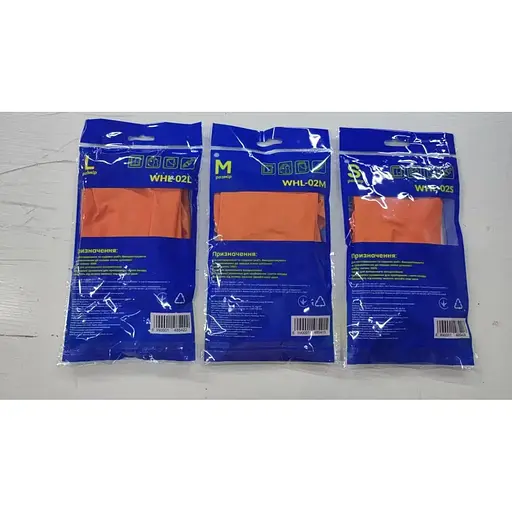 Рукавички господарські латексні потовщені Werk WHL - 02S розмір S (148540) - фото 3