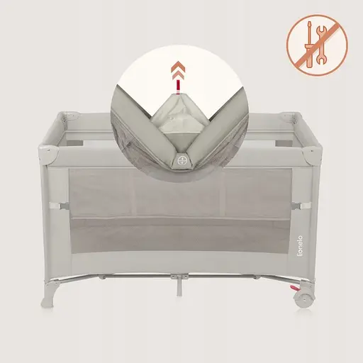 Детская кроватка-манеж Lionelo Ellen Beige Sand (LO-ELLEN BEIGE SAND) - фото 4